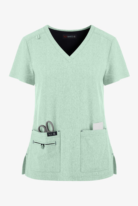koi Basics Becca Women's 4-Pocket STRETCH V-Neck Scrub Top