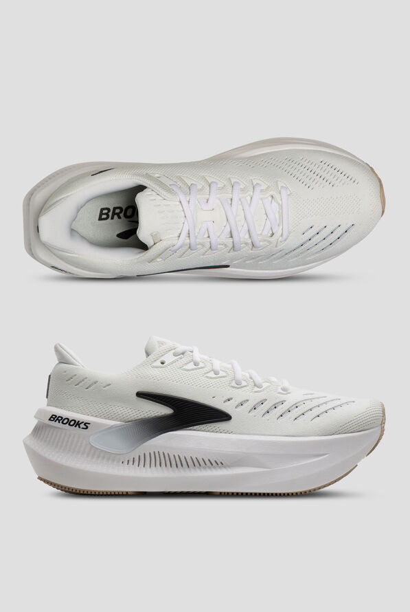 Brooks Women's Glycerin Max 2 White/Black/Chateau Gray Athletic Lace Up Shoes - null - 1