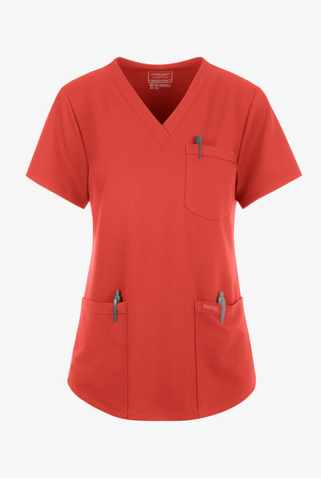 Cherokee Workwear Originals Ultra Women's 3-Pocket V-Neck Scrub Top