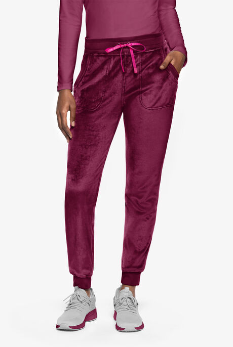 Med Couture Amp Women's 2-Pocket STRETCH Velour Cargo Jogger Scrub Pant
