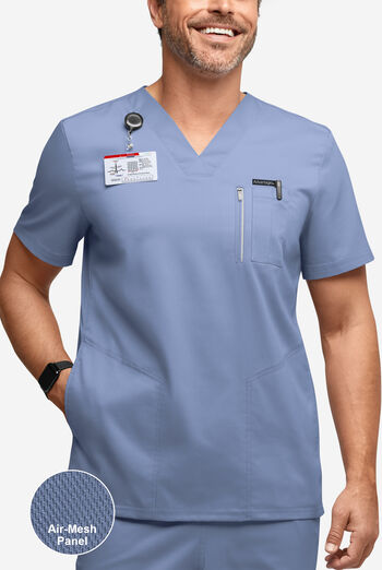 Advantage STRETCH Men's 5-Pocket V-Neck Air-Mesh Panel Scrub Top