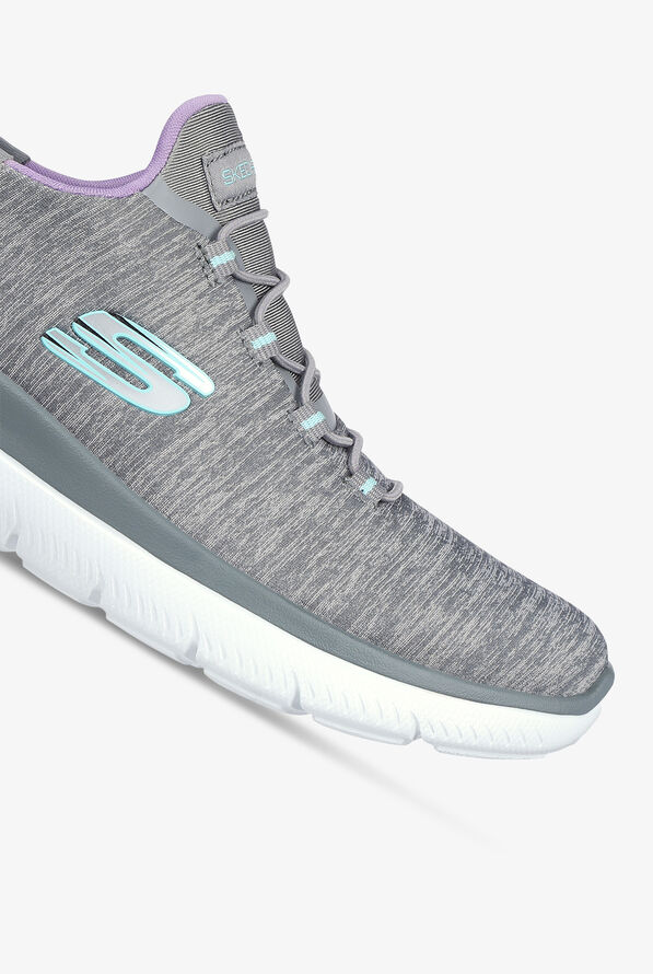 Skechers Sport Women's Summits Dazziling Haze Gray Slip-Ins Athletic Nursing Shoes - Gray - 3