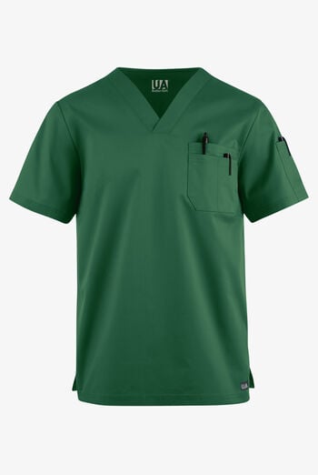 Camisa m&eacute;dica UA Butter-Soft STRETCH con cuello en V y 4 bolsillos para hombre 