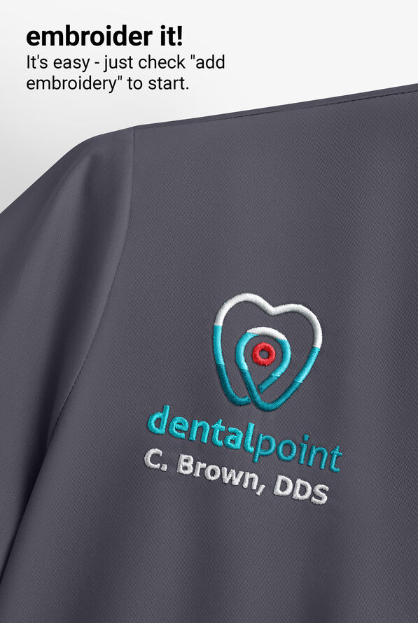 Healing Hands Purple Label Juliet Women's 2-Pocket STRETCH Princess Seam Scrub Top - Pewter - 7