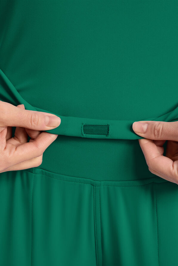 Cherokee Achieve Women's 5-Pocket STRETCH Cargo Jogger Knit Scrub Pants - Hunter - 3