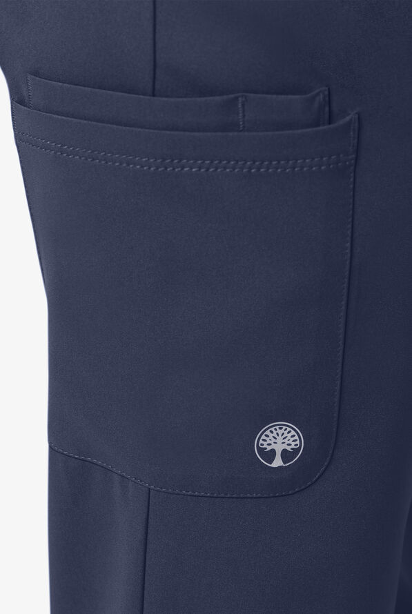 HH Works by Healing Hands Rose Women's 6-Pocket STRETCH Maternity Scrub Pants - Navy - 4