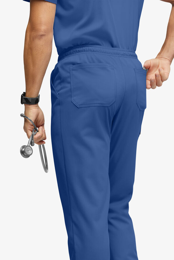 Advantage STRETCH Men's 6-Pocket Cargo Scrub Pants - Tall - Royal - 3