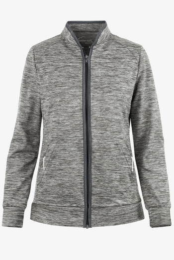 Chaqueta m&eacute;dica UA Butter-Soft STRETCH de punto tejido con cremallera y 2 bolsillos para mujer