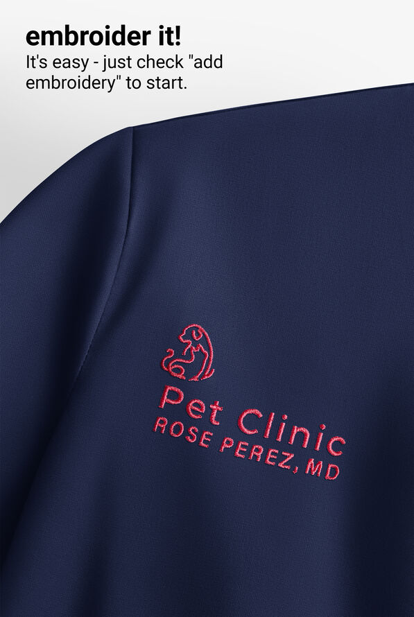 Camisa m&eacute;dica Grey's Anatomy&trade; by Barco Emerge Rhodes STRETCH estilo Henley con cuello redondo y 1 bolsillo para hombre - Indigo - 7