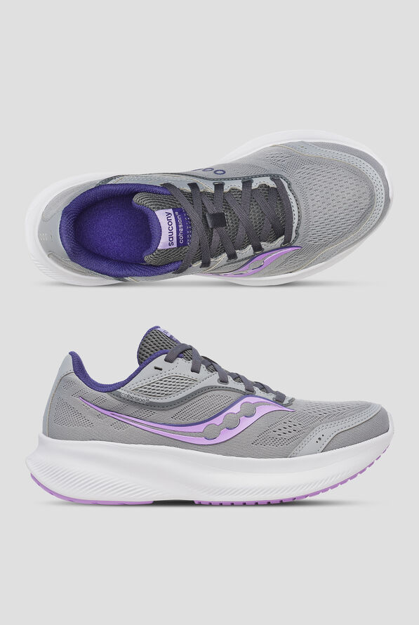 Zapatillas deportivas Saucony Cohesion 18 Fossil /Crocus con cordones para mujer - null - 1
