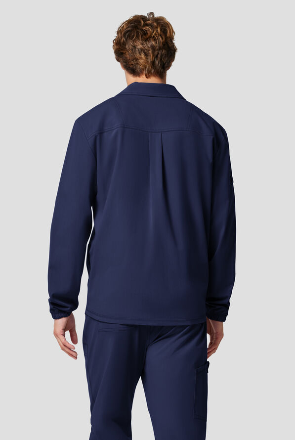 Dickies Forge Men's 3-Pocket Snap Front Scrub Jacket - Navy - 4