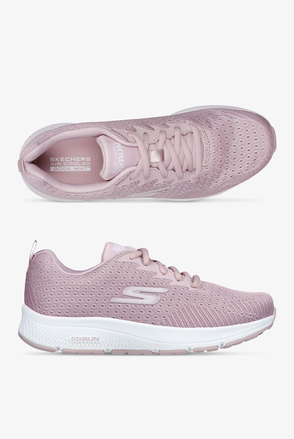 Skechers Performance Women's Go Run Consistent Energize Mauve Athletic Lace Up Nursing Shoes - null - 1