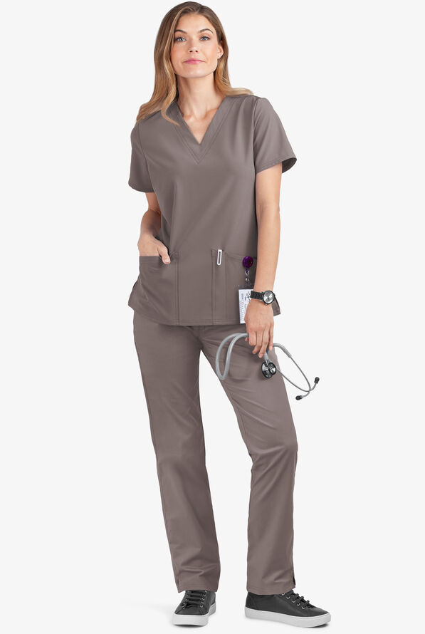 Advantage STRETCH by Butter-Soft Women's Scrub Set - Cool Grey - 2