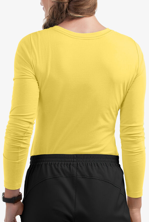 Camiseta m&eacute;dica Healing Hands Purple Label Melissa con mangas largas para mujer - Canary - 3