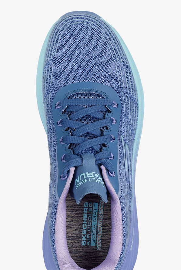 Skechers Performance Max Cushioning Elite 2.0 Blue/Lavender Mesh Athletic Lace Up Nursing Shoes - null - 2