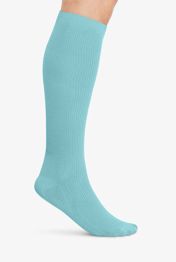 Cherokee Women's 8-12 mmHg Light Compression Socks - Riverbend Blue - 2