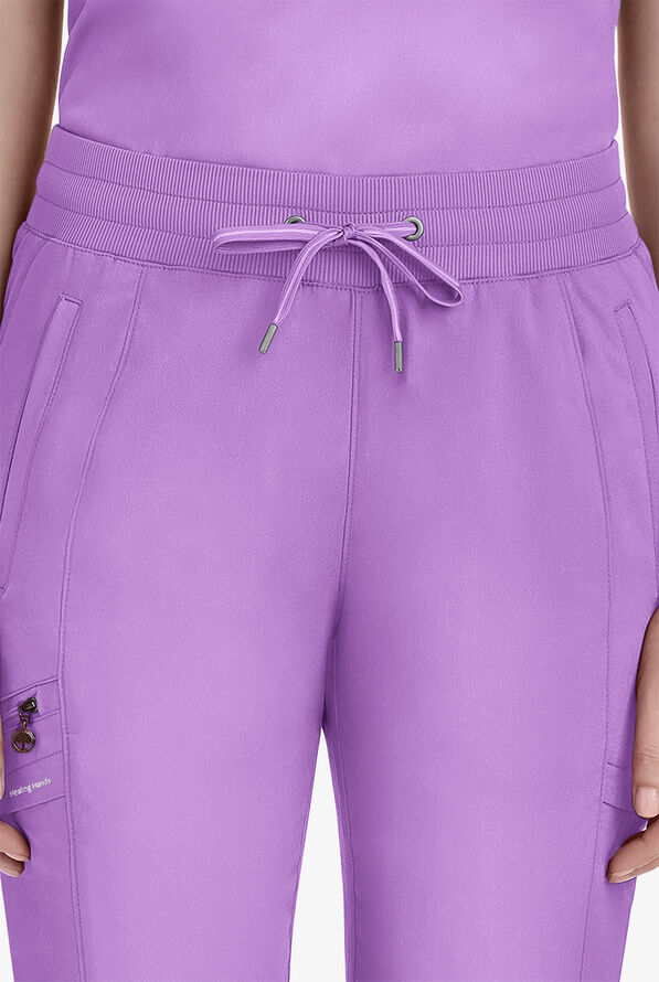 Healing Hands Purple Label Toby Women's 7-Pocket STRETCH Jogger Drawstring Scrub Pant - Purple Moonstone - 3