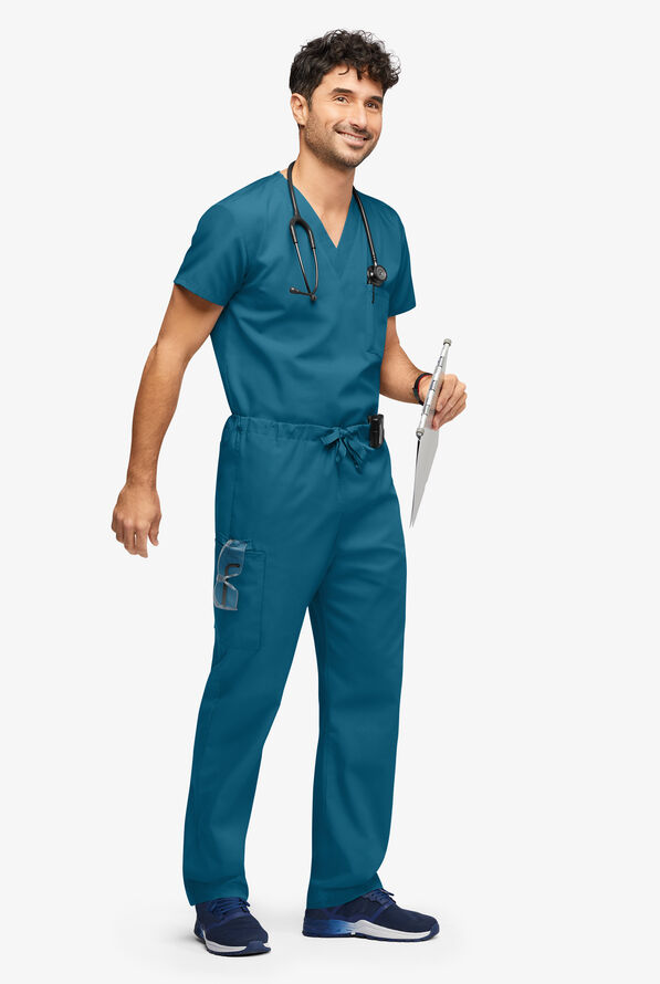 UA Best Buy Scrubs Unisex Scrub Set - Caribbean Blue - 2