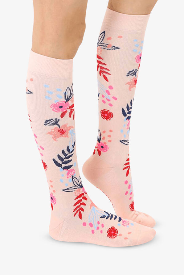 Living Royal Floral Women's 15-20 mmHg Moderate Compression Socks - null - 2