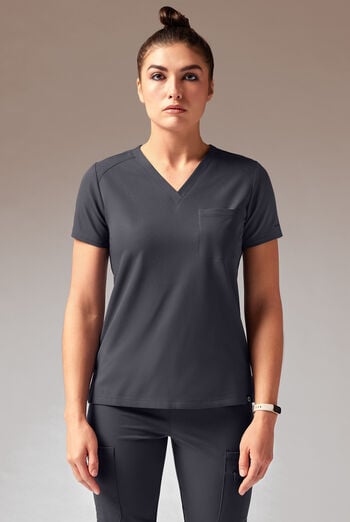 Hypothesis Meta-Base Women’s Single Pocket V-Neck Tuck In/Wear Out Scrub Top
