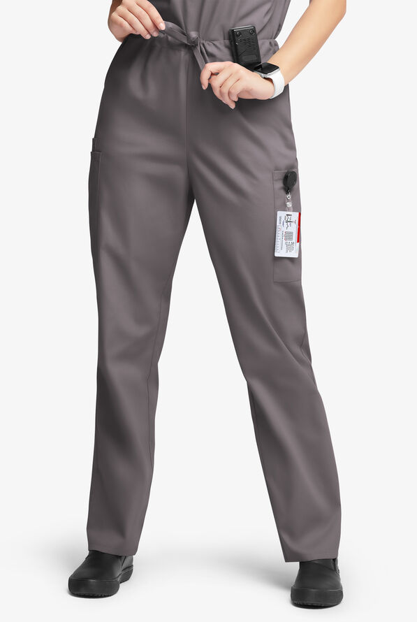Pantalón médico unisex Butter-Soft Originals con piernas rectas holgadas y 4 bolsillos - Grey Stone - 1