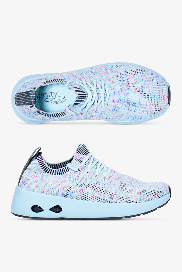 Infinity Women's Bolt Rainbow Static Athletic Lace Up Nursing Shoes - null - 1