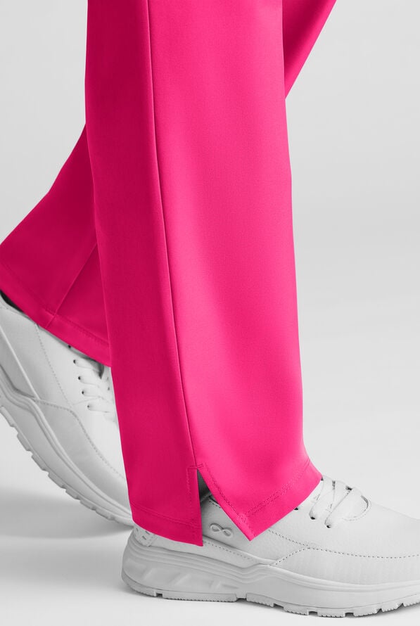 Pantalón médico WhisperLite de estilo moderno con piernas rectas para mujer - Reactive Pink - 6