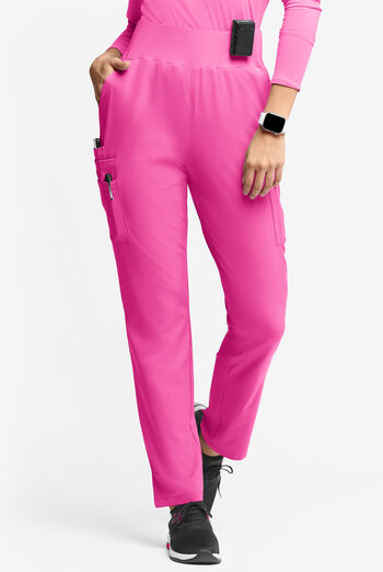 WhisperLite Semira Women's 11-Pocket High Waisted Cargo Scrub Pants