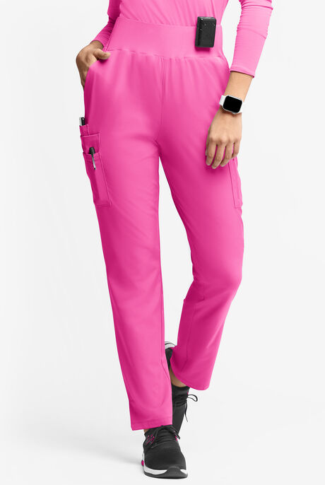 Pantalón médico WhisperLite Semira estilo cargo inspirado en el yoga con 11 bolsillos para mujer
