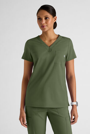 Butter-Soft STRETCH FLXTEK+ Women's 2-Pocket V-Neck Tuck-In Scrub Top