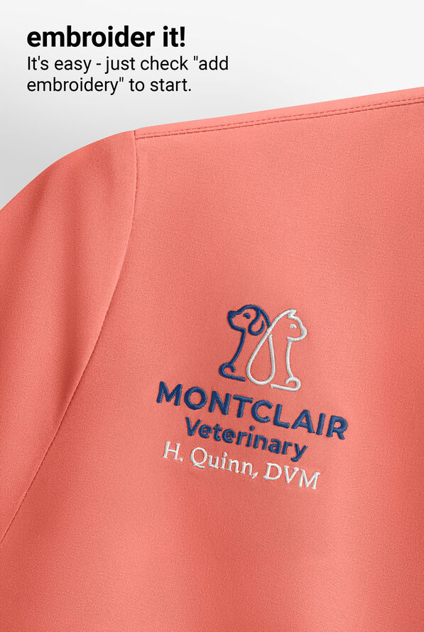 Butter-Soft Originals Women's 2-Pocket V-Neck Scrub Top - Heirloom Rose - 5