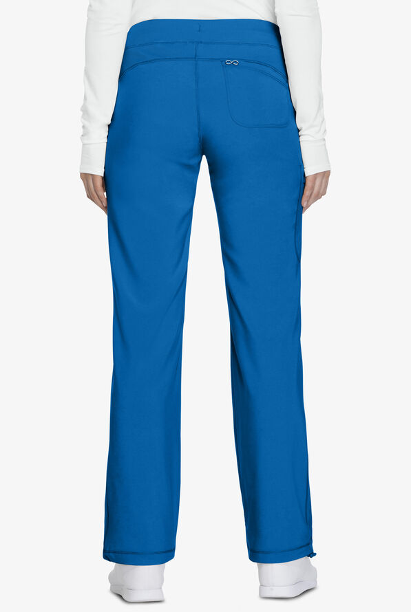 Infinity Women's 4-Pocket STRETCH Drawstring Scrub Pants - Petite - Royal - 2