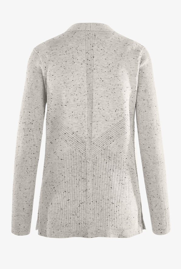 Cardigán médico koi Essentials Kori con cuello en V y 2 bolsillos para mujer - Platinum Grey - 2