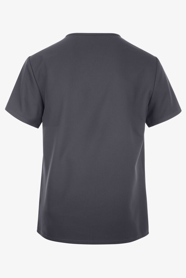 Cherokee Workwear Originals Ultra Unisex 1-Pocket V-Neck Scrub Top - Pewter - 2