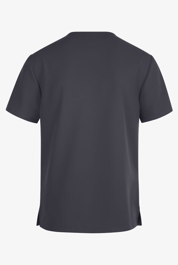 Cherokee Workwear Originals Ultra Men's 2-Pocket V-Neck Scrub Top - Pewter - 2