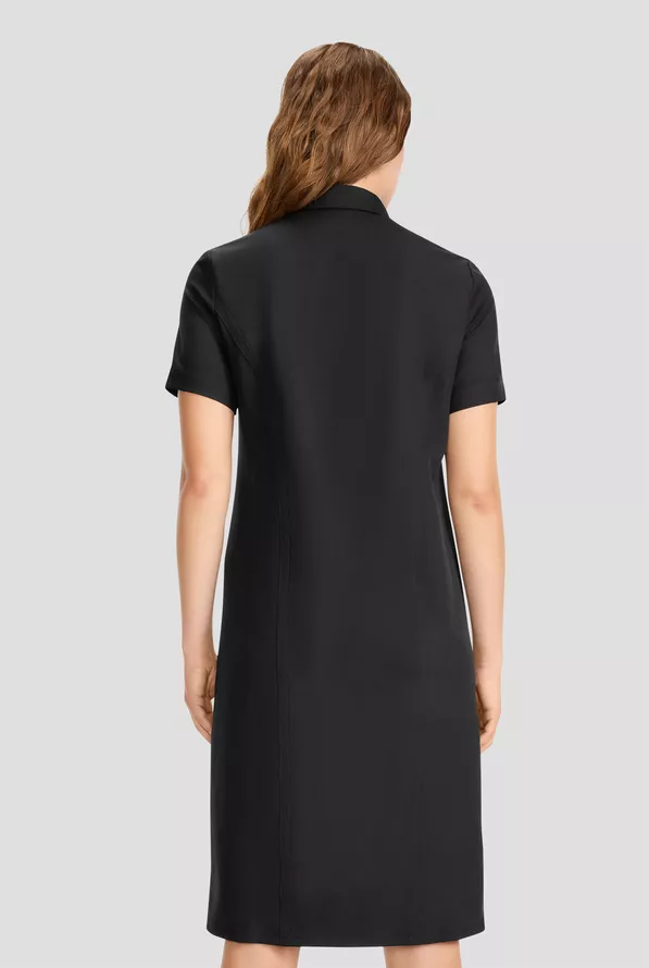 Cherokee CK512A Women's Button Front Dress - Black, 2XL Cherokee CK512A Women's Button Front Dress - Black, 2XL