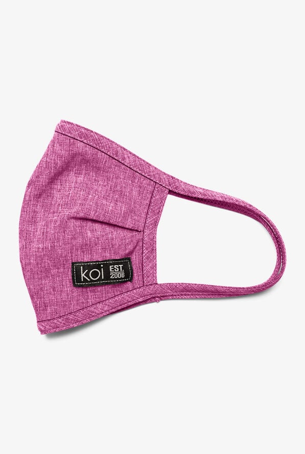 koi Unisex Cotton Face Mask with Filter - Heather Azalea - 2