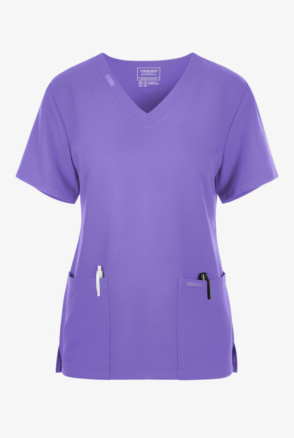 Cherokee Workwear Originals Ultra Women's 2Pocket VNeck Scrub Top