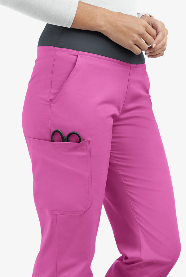 Womens Petite Stretch Yoga Chef Pant XS-3X