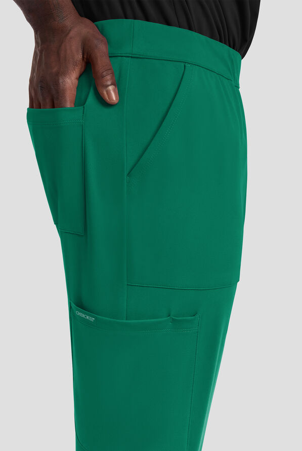Pantal&oacute;n m&eacute;dico Cherokee Achieve STRETCH estilo jogger cargo con 5 bolsillos para hombre - Hunter - 3