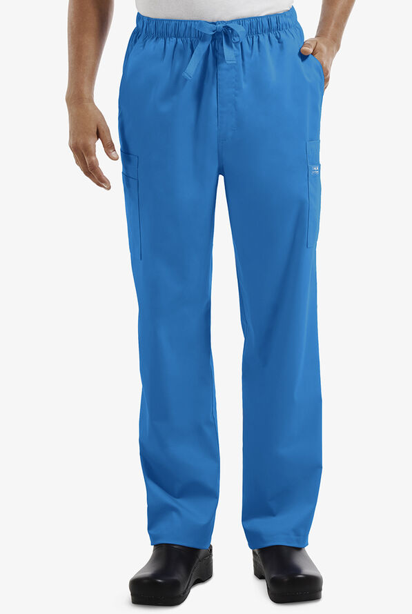 Cherokee Workwear Scrubs Core STRETCH Men's Pants, Cargo Scrub Pants
