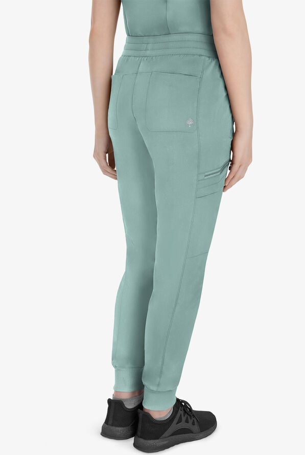 Pantal&oacute;n m&eacute;dico Healing Hands Purple Label Toby STRETCH estilo jogger con 7 bolsillos y cord&oacute;n para mujer - Rain Water - 4