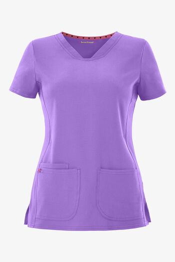 heartsoul Break On Through Women's 3-Pocket Pitter-Pat V-Neck Scrub Top