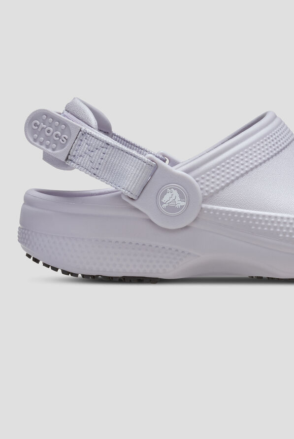 Crocs&trade; Unisex Mauve Mist Classic Slip Resistant Work Clog - null - 4