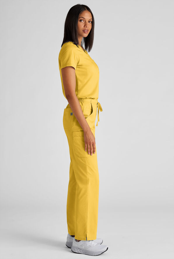 Butter-soft STRETCH Women's Scrub Set - Warm Sun - 2