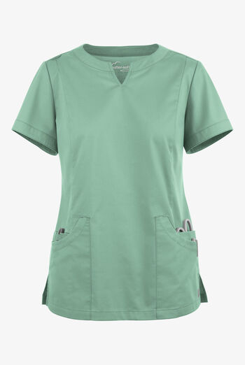 Butter-Soft STRETCH Women's 4-Pocket Notch Neck Scrub Top