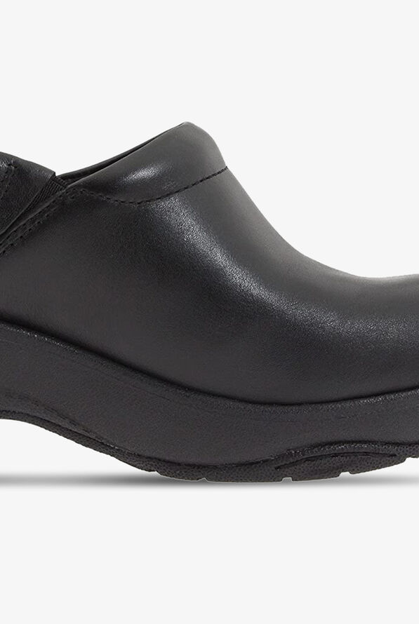 Nurse Mates Women's Bryar Leather Nursing Clogs - Black Leather - 4