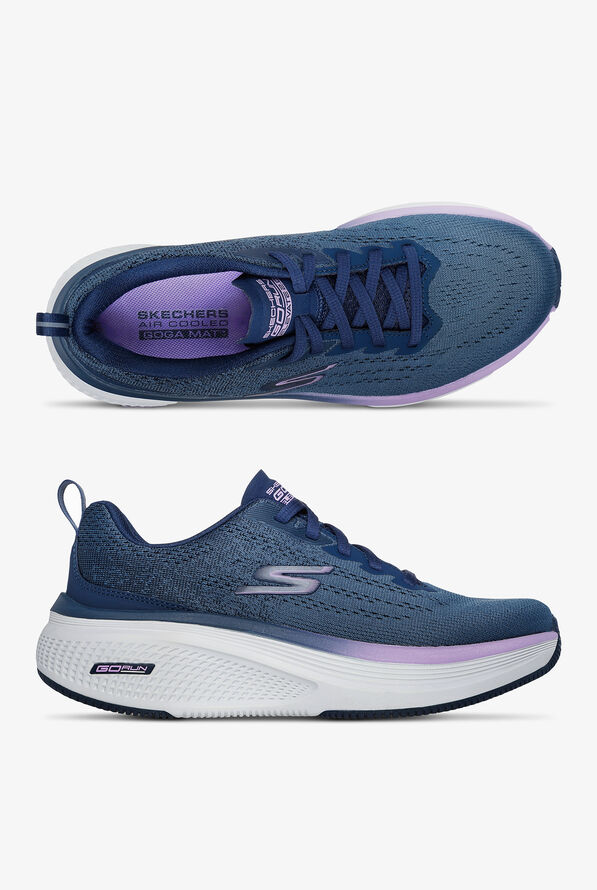 Skechers Sport GO RUN ELEVATE 2.0 Navy Knit Athletic Lace Up Nursing Shoes - null - 1