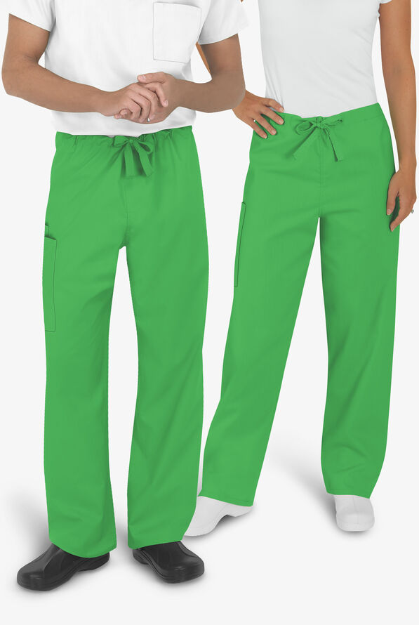 UA Best Buy Scrubs Unisex 3-Pocket Drawstring Pant - Gecko Green - 2