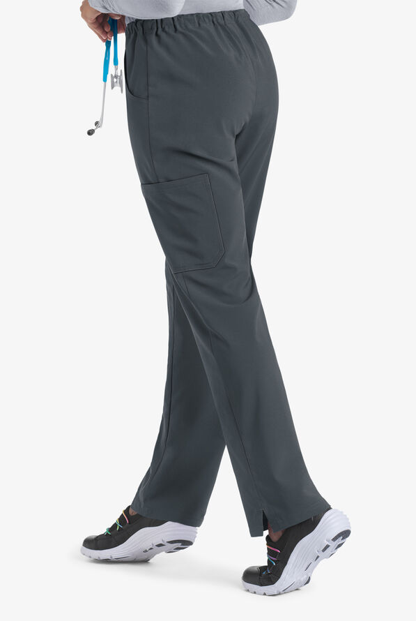 Pantalón médico Easy STRETCH Tall Eden con cordón y 4 bolsillos para mujer - Pewter - 2